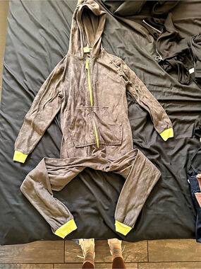 Cat & Jack Hooded Dinosaur Fleece One-Piece Pajama